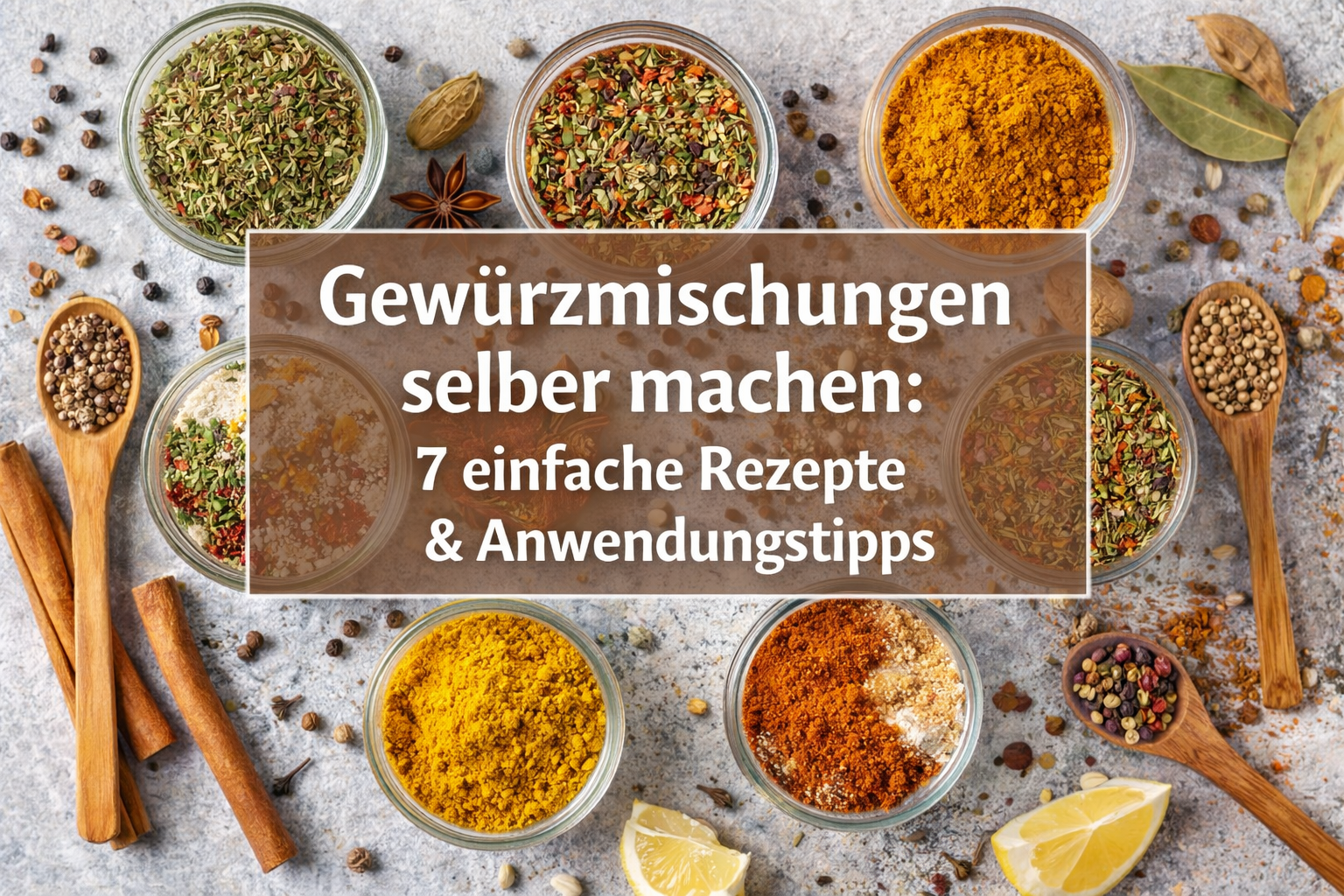 Gewürzmischungen selber machen: 7 einfache Rezepte & Anwendungstipps – Gewürzladen Näfels
