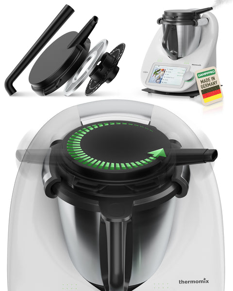 DampfPRO - Dampfumleiter mit integriertem Filter für Dunstabzugshauben / Inselhauben und Muldenlüfter passend für den Thermomix TM5 & TM6