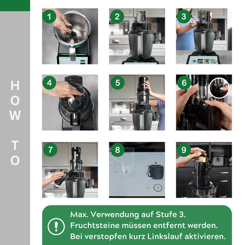 SaftPRO - der Slowjuicer / Entsafter passend für deinen Thermomix TM5, TM6 & TM7