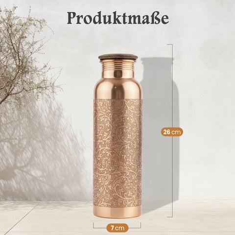 Kupferflasche Flower, 900 ml