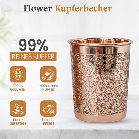 Kupferbecher Flower
