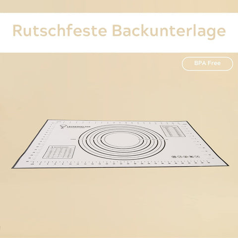 Premium Backmatte / Rutschfeste Backunterlage XXL 60x40cm