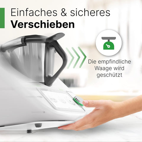 Gleitbrett kompatibel mit dem Thermomix TM6 / TM5 in weiss
