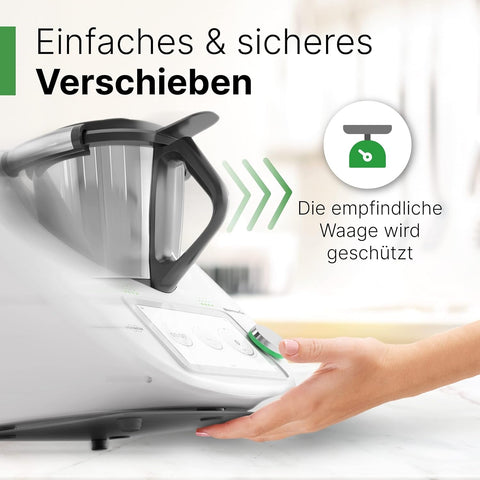 Gleitbrett kompatibel mit dem Thermomix TM6 / TM5 in schwarz