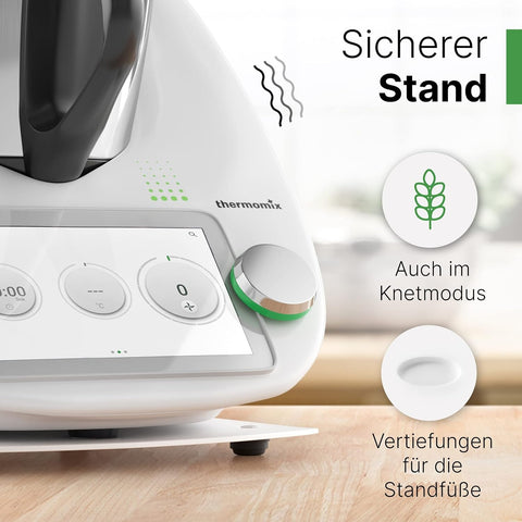 Gleitbrett kompatibel mit dem Thermomix TM6 / TM5 in weiss