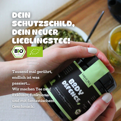 Body Defence - Grünteemischung mit Moringa & Kurkuma - 50g - Bio