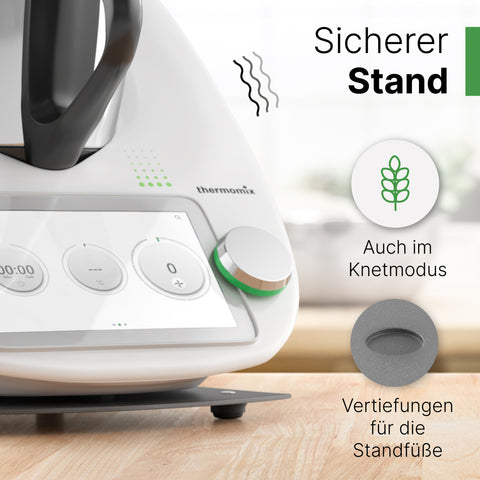 Gleitbrett kompatibel mit dem Thermomix TM6/TM5 in anthrazit-grau