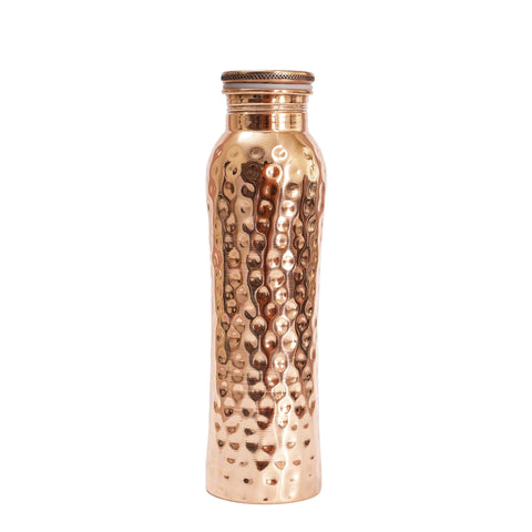 Kupferflasche gehämmert CURVE, 900 ml