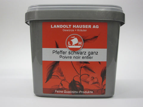 Pfeffer schwarz ganz