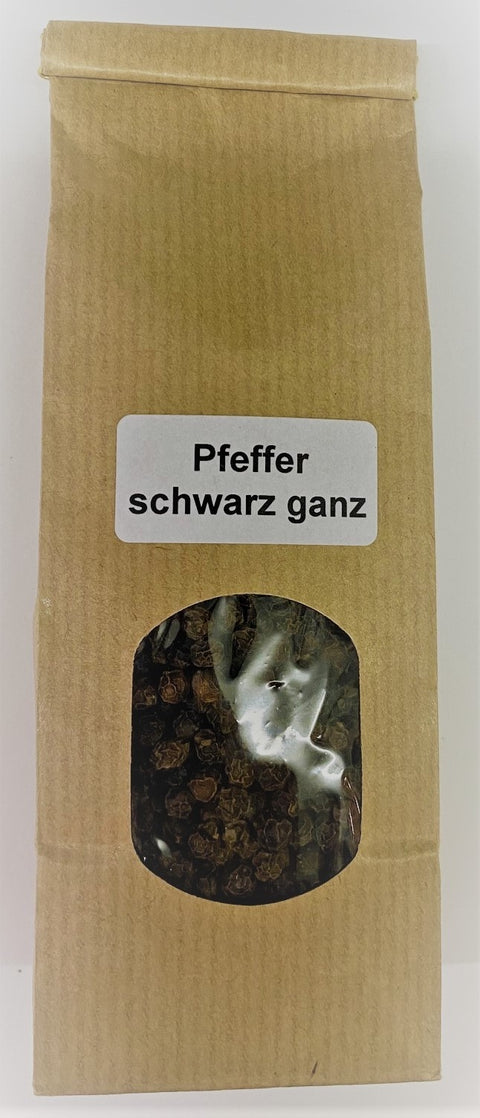 Pfeffer schwarz ganz