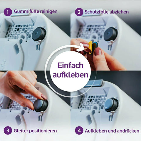3 unsichtbare Slider Gleiter für den Thermomix TM6 TM5