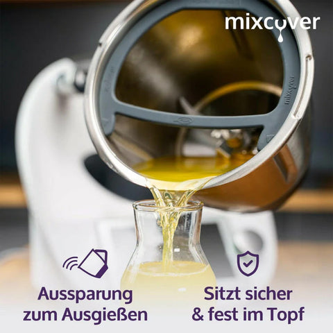 Deckelhalter und Abstreifhilfe kompatibel mit Vorwerk Thermomix TM6 TM5 TM31