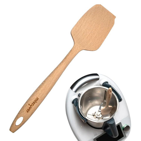 Nachhaltiger Holz-Spatel für Thermomix TM6,TM5,TM31 Drehkellenspatel Teigschaber