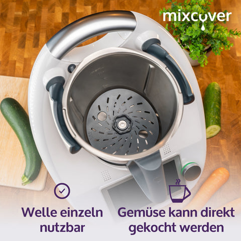 mixcover Spiralschneider Gemüsenudeln schneiden kompatibel mit Thermomix TM6 TM5