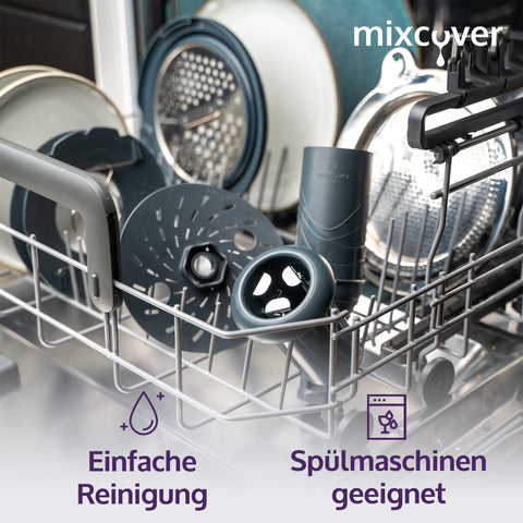 mixcover Spiralschneider Gemüsenudeln schneiden kompatibel mit Thermomix TM6 TM5