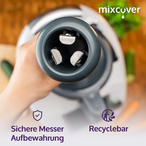 mixcover Spiralschneider Gemüsenudeln schneiden kompatibel mit Thermomix TM6 TM5