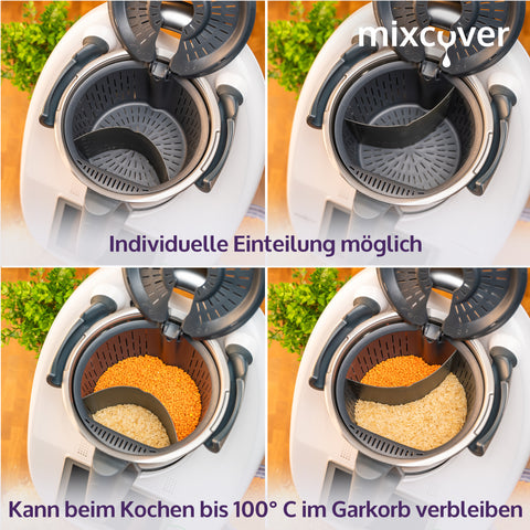 Garkorbteiler für Thermomix TM6 TM5 TM31, Mixtopf-Schaber
