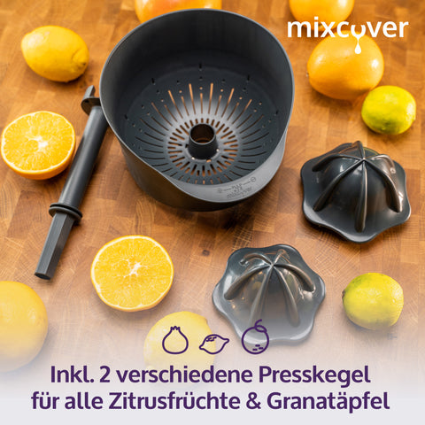 Saftpresse, Orangenpresse, Zitruspresse kompatibel mit Vorwerk Thermomix TM6 und TM5, einfach entsaften, Entsafter