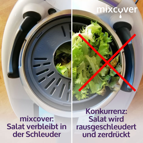 verbesserte Version Salatschleuder kompatibel mit Thermomix TM6 TM5 – waschen und trocknen von Salat – Salattrockner - auch zum Kochen geeignet