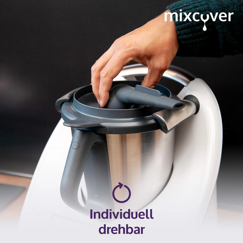 mixcover Steamy Wasserdampf-Ableiter Dampfaufsatz Dunstabzug Möbelschutz steam pipe aus Silikon kompatibel mit Thermomix TM6 TM5 TM31 Monsieur Cuisine Connect Monsieur Cuisine Smart