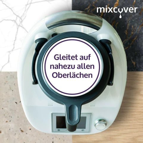 unsichtbarer Gleiter Slider Zubehör für Thermomix TM6 TM5 Küchenmaschine - die selbstklebende, effektive, günstige Alternative zum Gleitbrett
