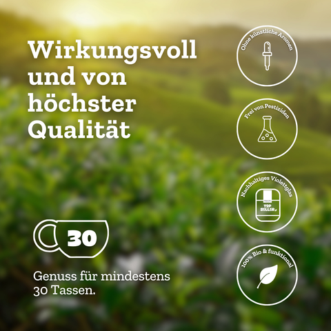 Natural Matcha High - Grünteemischung mit Matcha & Zitronengras - 45g - Bio