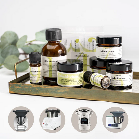 Naturkosmetik Hyaluron Gesichtscreme für Küchenmaschinen wie Thermomix oder Monsieur Cuisine Connect, Monsieur Cuisine Smart