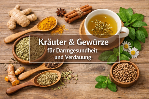 Kräuter und Gewürze für Darmgesundheit und Wohlbefinden