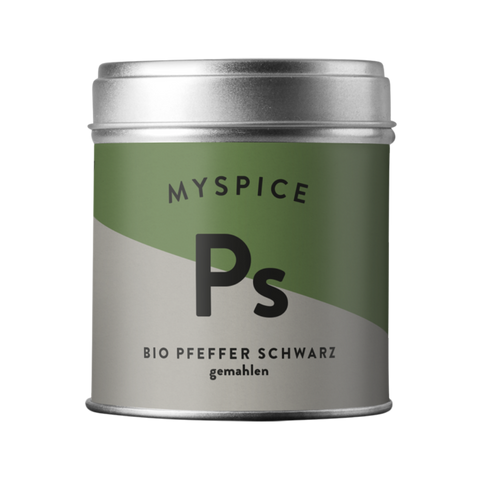 Bio Pfeffer schwarz gemahlen, 80g 