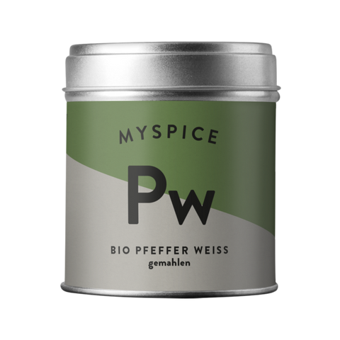 Pfeffer weiss Bio gemahlen, 80g