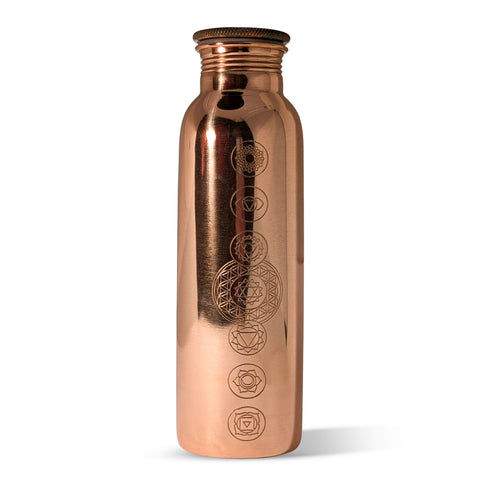 Kupferflasche Chakra, 900 ml