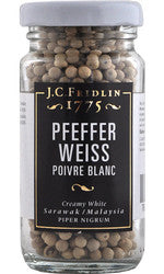 Pfeffer weiss ganz 60g im Glas
