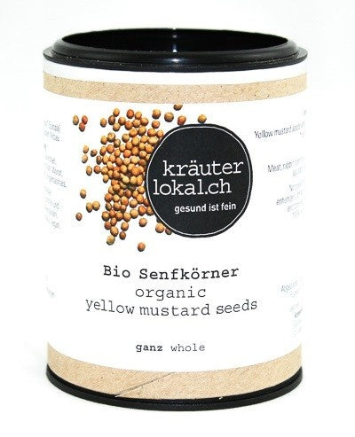 Senfkörner gelb ganz, Bio, 80g