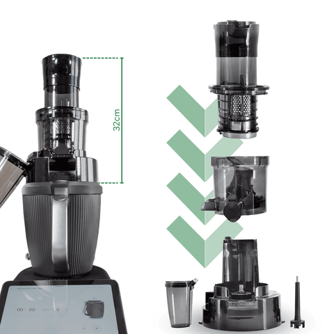 SaftPRO - l'estrattore di succo a bassa velocità, compatibile con il tuo Thermomix TM5, TM6 e TM7.