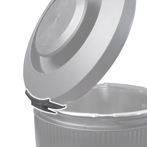 Deckelhalter Thermomix TM7 – Deckel eingehängt zum Nachwürzen