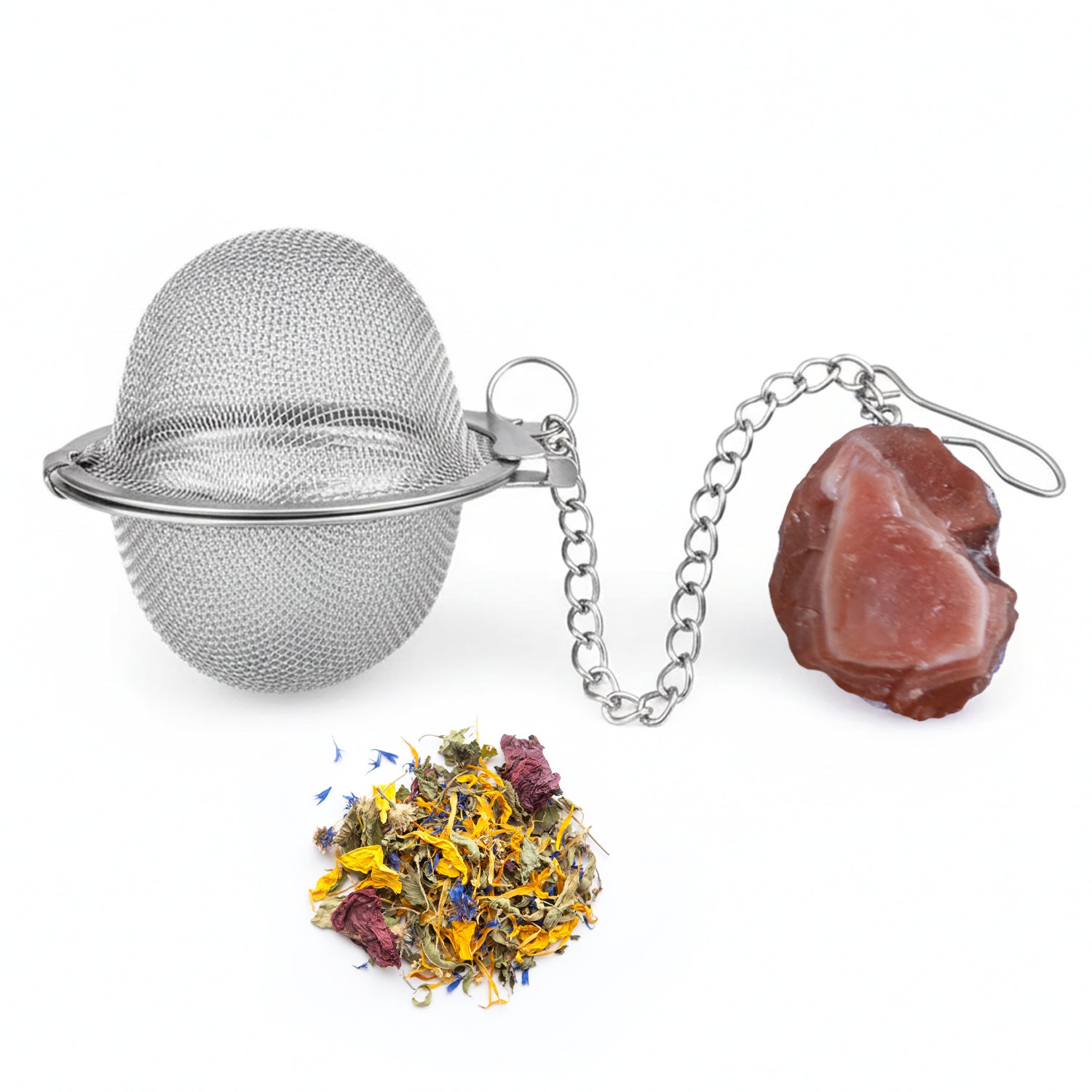 UNICRAFTALE 2 Sets Teesieb Aus Edelstahl – Mit Halbmond & Baum Des Lebens Anhänger, Rundes Sieb Für Losen Tee, Gewürze, 16,5 Cm Lang