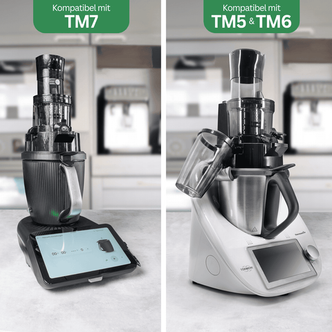 SaftPRO - l'estrattore di succo a bassa velocità, compatibile con il tuo Thermomix TM5, TM6 e TM7.
