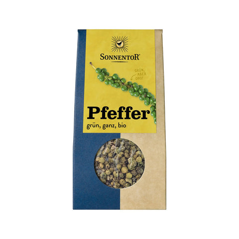 Pfeffer grün ganz, Bio, 20 g