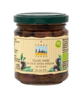 Olive nere in Olio extra vergine di Oliva, EU Bio, 190g