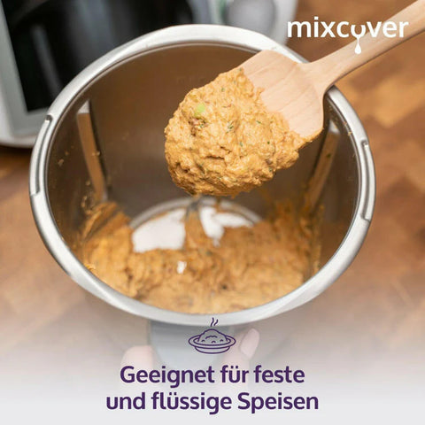 Nachhaltiger Holz-Spatel für Thermomix TM6,TM5,TM31 Drehkellenspatel Teigschaber
