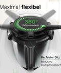 DampfPRO - Dampfumleiter mit integriertem Filter für Dunstabzugshauben / Inselhauben und Muldenlüfter passend für den Thermomix TM5 & TM6