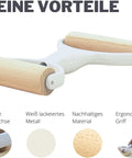 2 Seitiger Teigroller, Teig-Rolle, Nudelholz ideal für Kuchen, Pizza, Nudeln