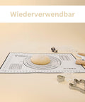Premium Backmatte / Rutschfeste Backunterlage XXL 60x40cm