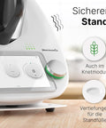 Gleitbrett kompatibel mit dem Thermomix TM6 / TM5 in weiss