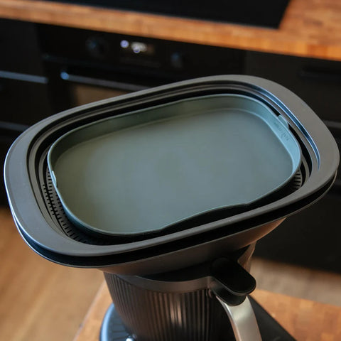 Dampfgarform Silikonform Auflaufform kompatibel mit Thermomix TM7 für Varoma Einlegeboden - Zubehör für TM7