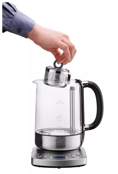 Solis  Tea Kettle Automatic Wasserkocher Teekocher silber
