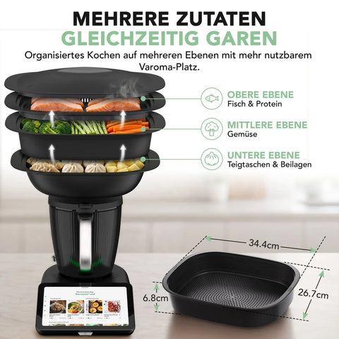 MaxiSteam® | Varoma-Erweiterung mit Einlegeboden für Thermomix TM7