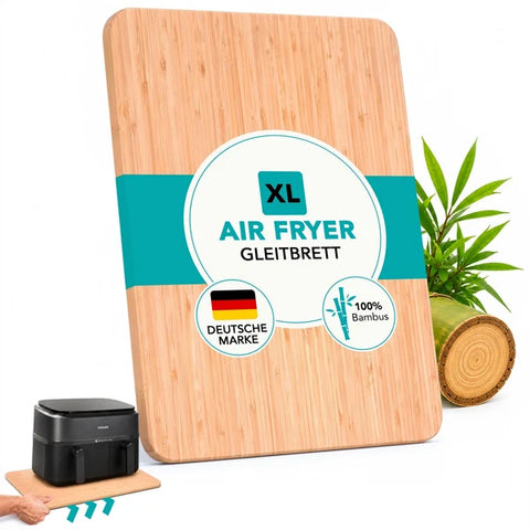 WunderFry® | Airfryer Bambusgleitbrett mit Schubladenablage