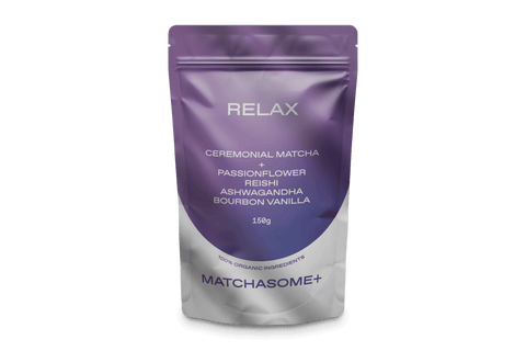 Matchasome+ RELAX, Bio, 150g – Matcha Superfood mit Reishi & Ashwagandha