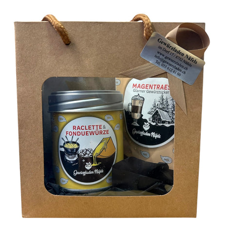 Serviette cadeau + cravate pantalon